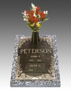Rose Companion Cremation Grave Marker